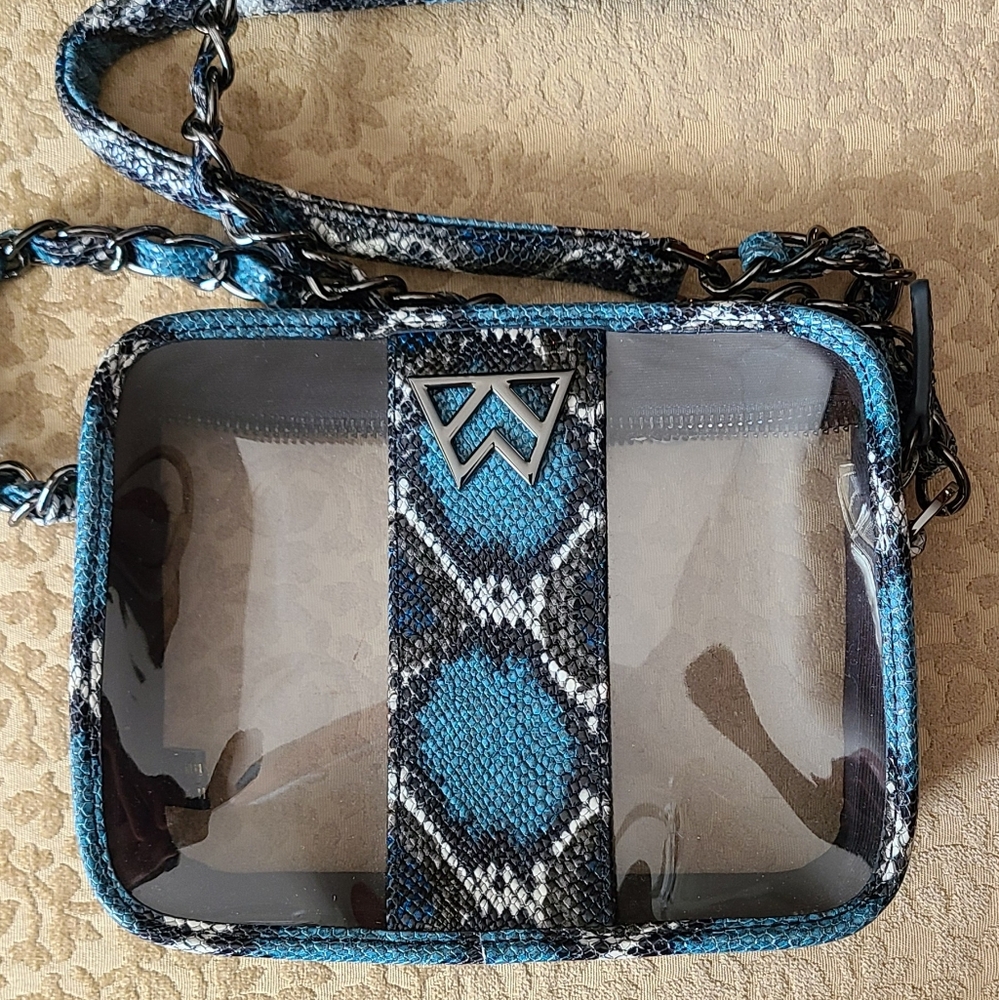 Kelly Wynne Mingle Bag Python/Clear